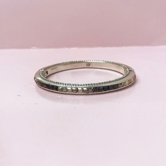 Brighton Color Ice Swarovski Crystals Spectrum Hinged Bangle - Picture 2 of 4